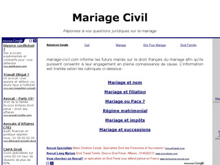 Mariage civil