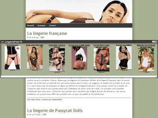 La lingerie feminine