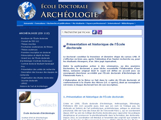 Universit Paris1 Archeologie