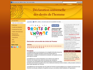 Dclaration universelle des droits de l'homme