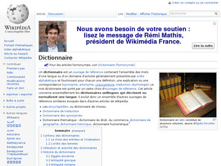 Dictionnaire - Wikipdia