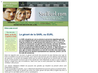 Grance de SARL et EURL