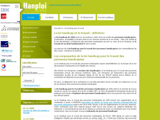 Loi handicap travail Hanploi .com