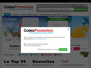 Codes Promotion